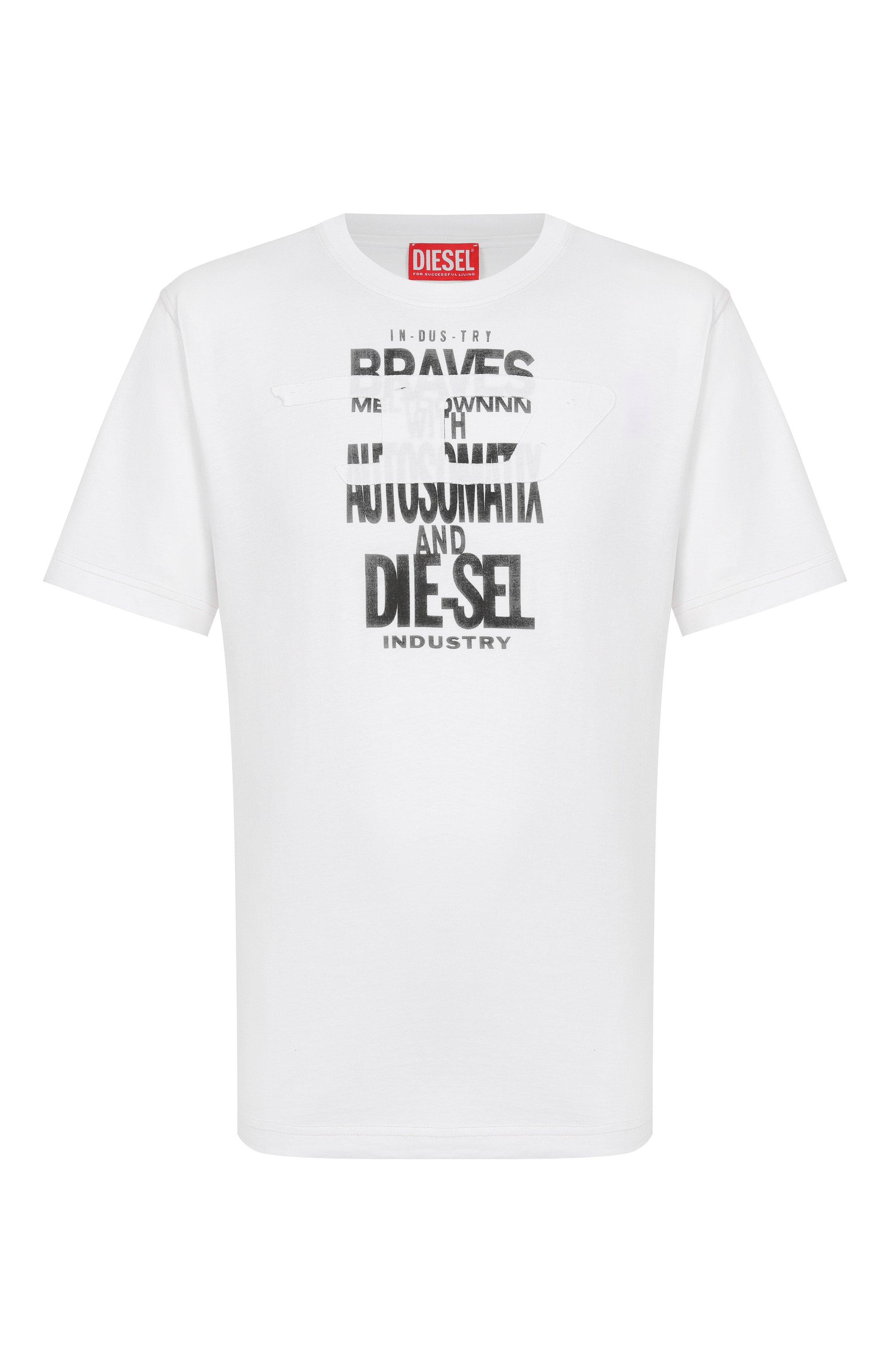 Хлопковая футболка DIESEL, арт. A21027/0DMBJ, фото 1
