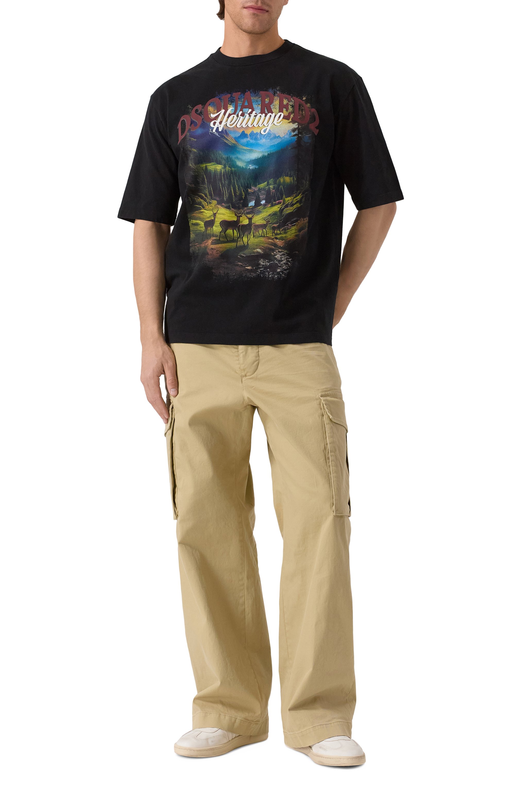 Хлопковая футболка DSQUARED2, арт. S74GD1467/S24583, фото 2