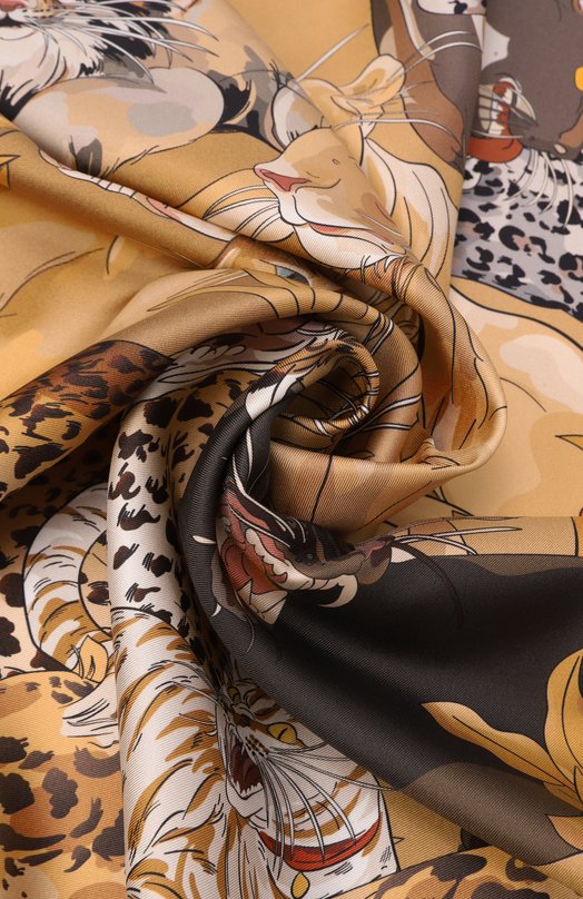 Шелковый платок Panthera Domestica Radical Chic 721381.07.02DP Коричневый  721381.07.02DP Фото 3