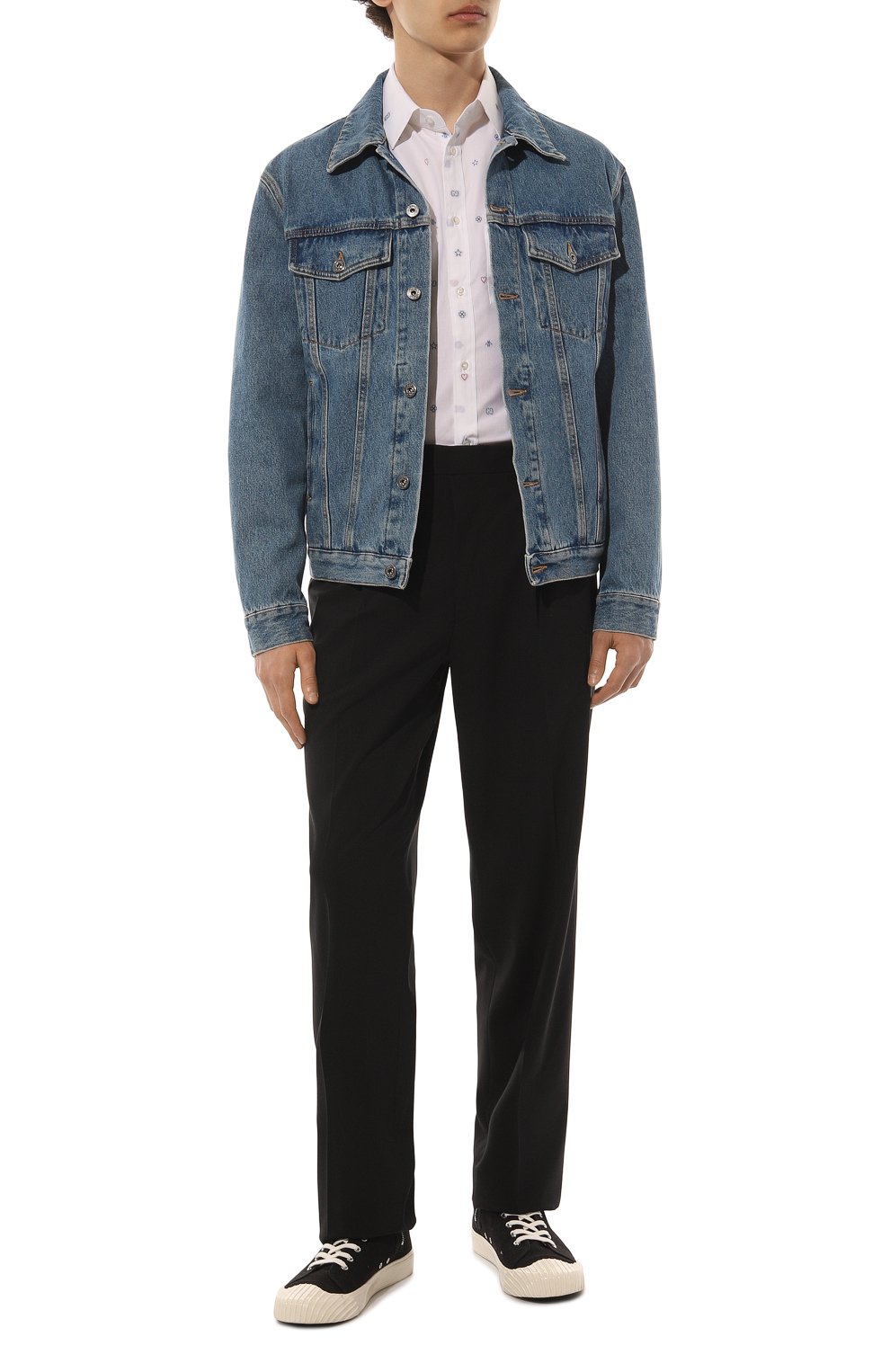 Хлопковая рубашка GUCCI, арт. 625883 ZAEDI, фото 2