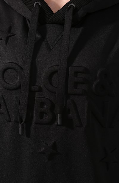 Худи DOLCE & GABBANA черного цвета по цене 133000 руб., арт. F9G80T/HUMD6, фото 5 Худи DOLCE & GABBANA, арт. F9G80T/HUMD6, фото 5