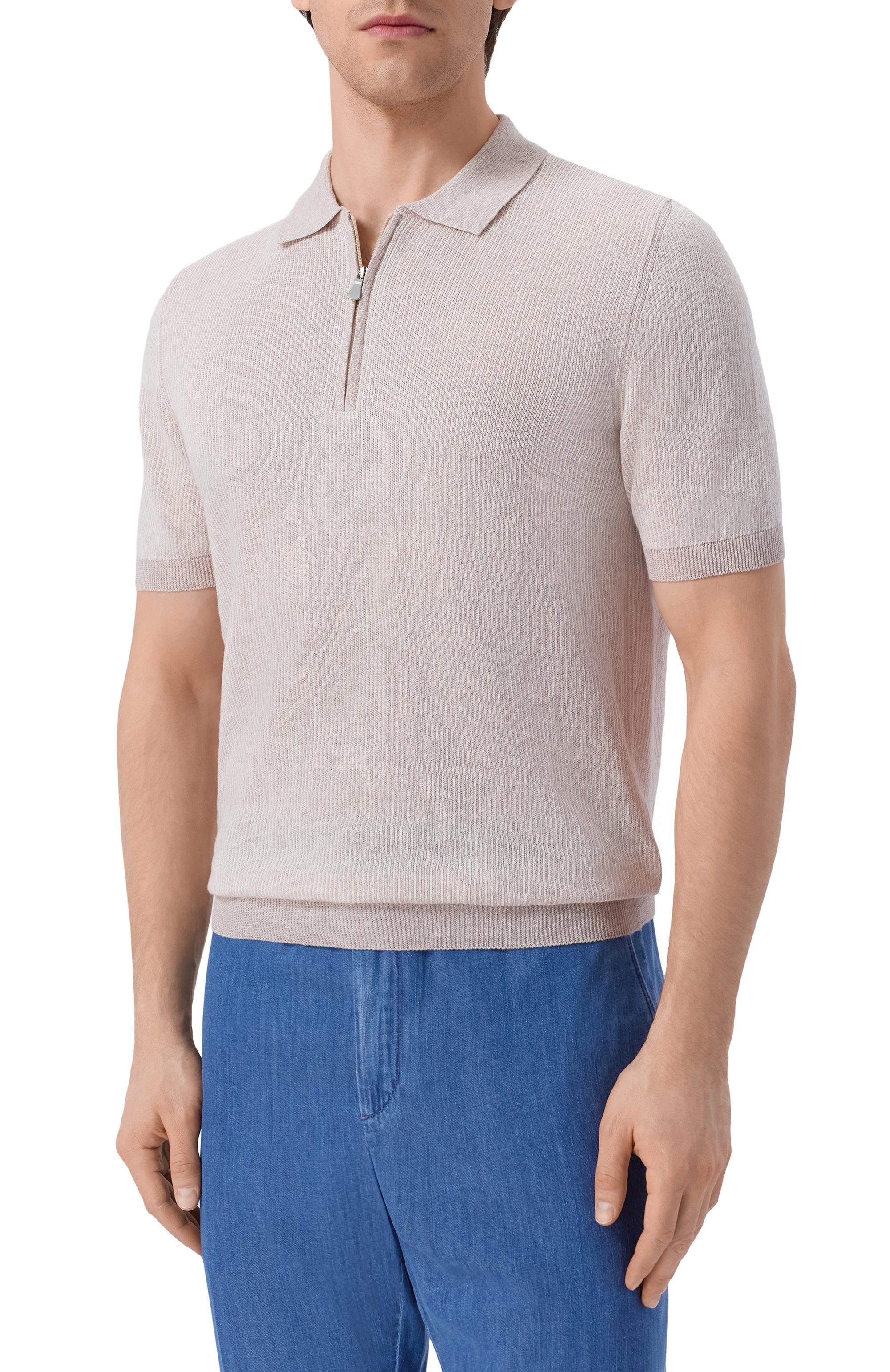 Поло изо льна и хлопка GRAN SASSO, арт. 57172/18647, фото 3