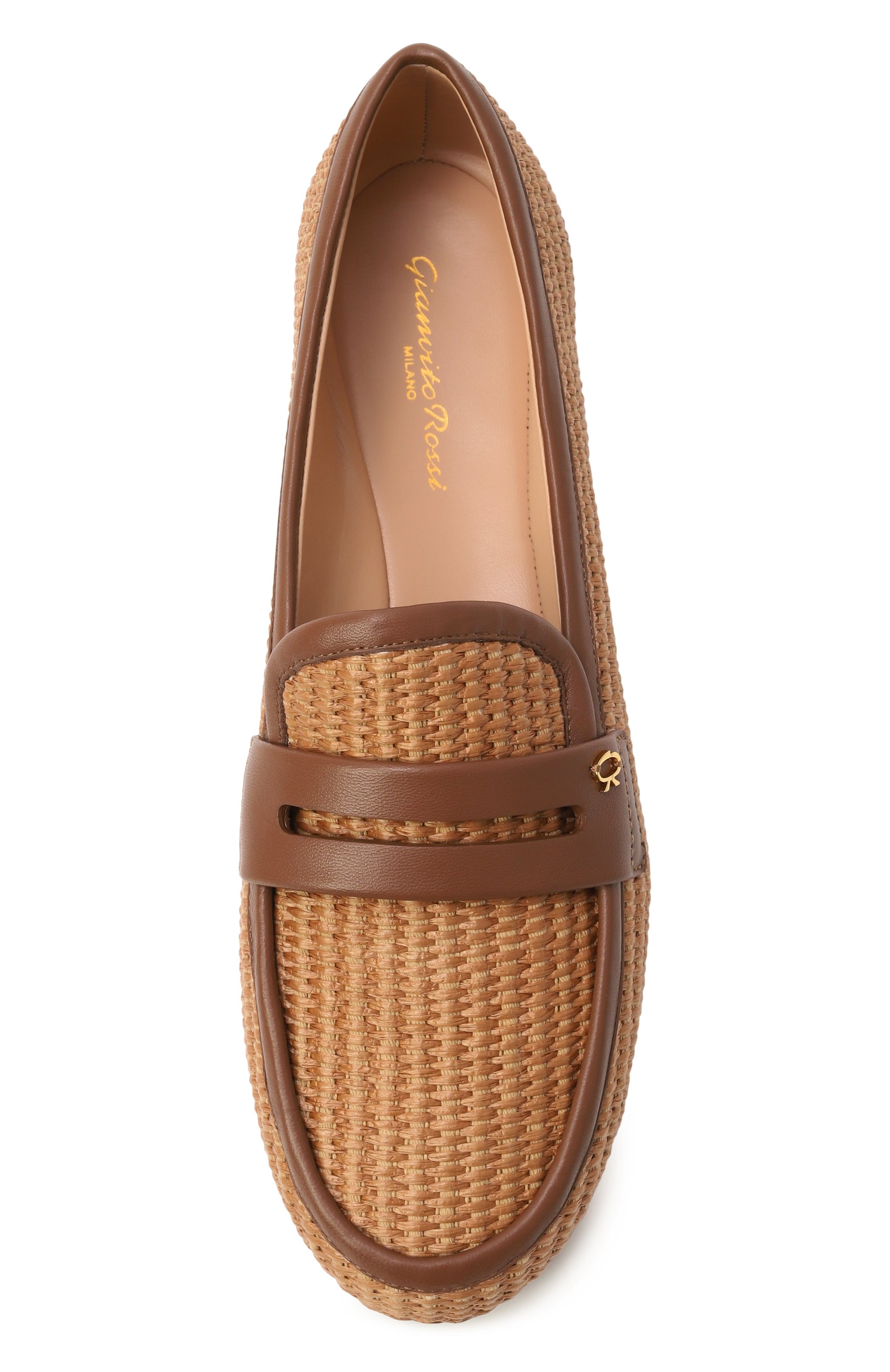 Пенни-лоферы giorgia из рафии GIANVITO ROSSI, арт. G25324.05G0M.MBNCUCU, фото 6