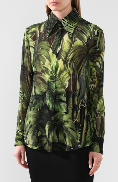 Шелковая рубашка DOLCE & GABBANA, арт. F5N27T/IS1DK, фото 3