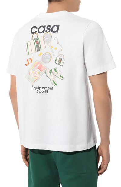 Хлопковая футболка CASABLANCA, арт. MPS24-JTS-001-08, фото 4