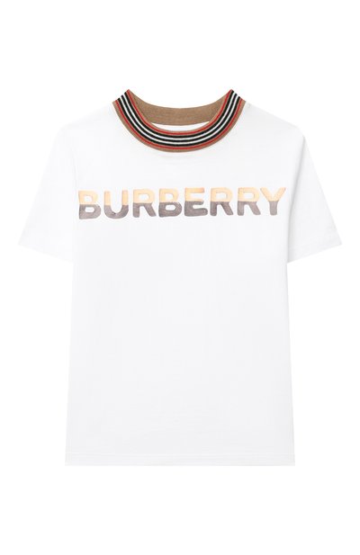 Хлопковая футболка BURBERRY, арт. 8036937, фото 1