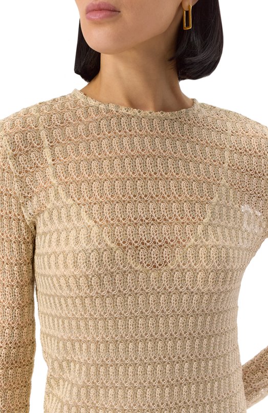 Платье из вискозы Missoni DS25SG1M/BR010R Бежевый  DS25SG1M/BR010R Фото 5