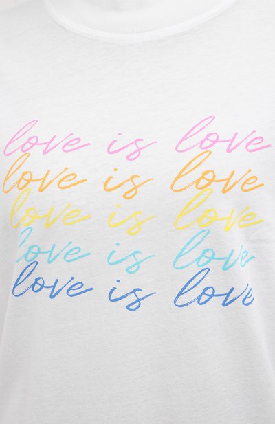 Хлопковая футболка ELECTRIC AND ROSE, арт. LFTP24-L0VE IS L0VE, фото 5
