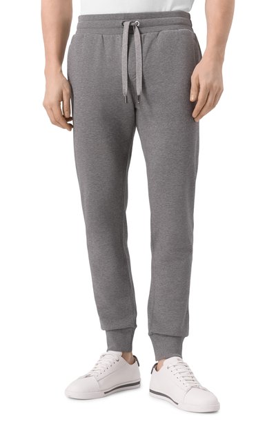 Хлопковые джоггеры DOLCE & GABBANA серого цвета по цене 75300 руб., арт. GP07TT/G7N7B, фото 3 Хлопковые джоггеры DOLCE & GABBANA, арт. GP07TT/G7N7B, фото 3