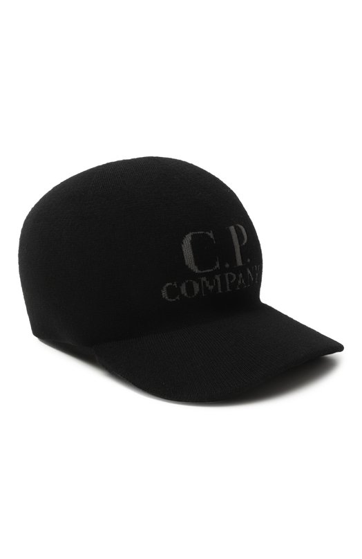 Шерстяная бейсболка C.P. Company 19CMAC299A005509A Чёрный 19CMAC299A005509A
