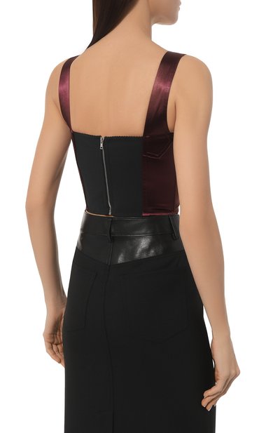Атласный топ DOLCE & GABBANA, арт. F7W98T/GDCDC, фото 4