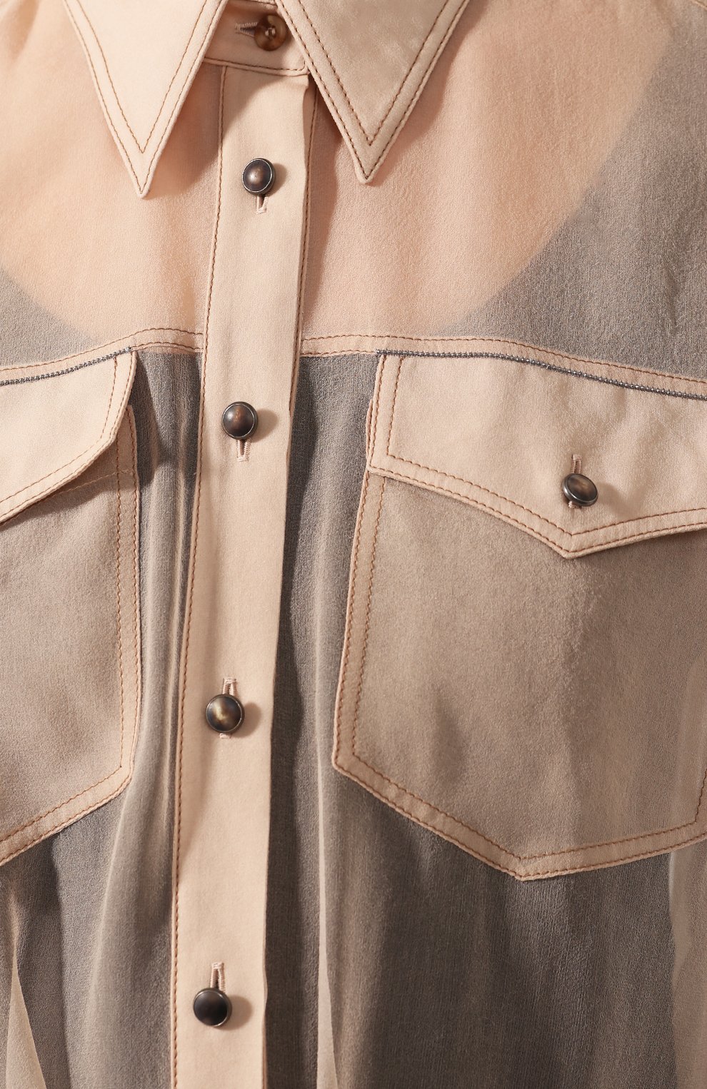 Шелковая туника BRUNELLO CUCINELLI, арт. MF940NV336, фото 5