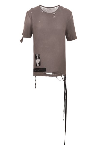 Женская хлопковая футболка ANN DEMEULEMEESTER, арт. B0013050/FA638