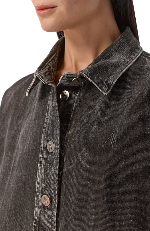 Джинсовая рубашка The Attico 260WCB00068/CCC129WS Серый  260WCB00068/CCC129WS Фото 5