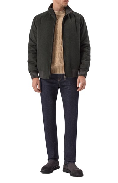 Кашемировый бомбер с подкладкой из соболя BLACK SABLE, арт. BS-MWB-EB, фото 2