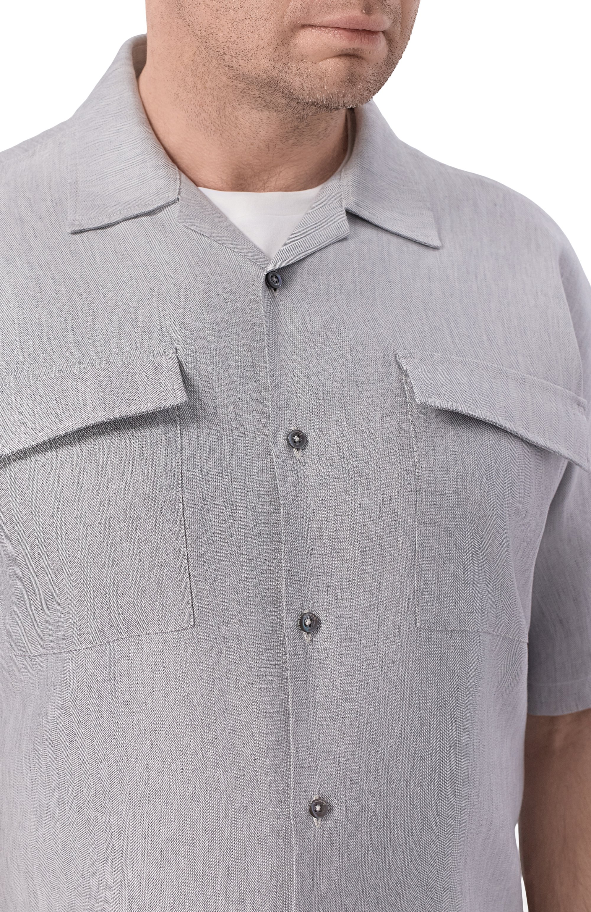 Рубашка изо льна и лиоцелла MARCO PESCAROLO, арт. SETTE/53R03, фото 5