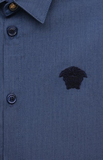 Джинсовая рубашка VERSACE, арт. 1013836/1A09738/4A-6A, фото 3