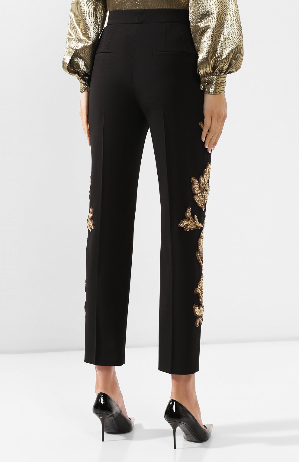 Шерстяные брюки DOLCE & GABBANA, арт. FTAM2Z/FUBAJ, фото 4