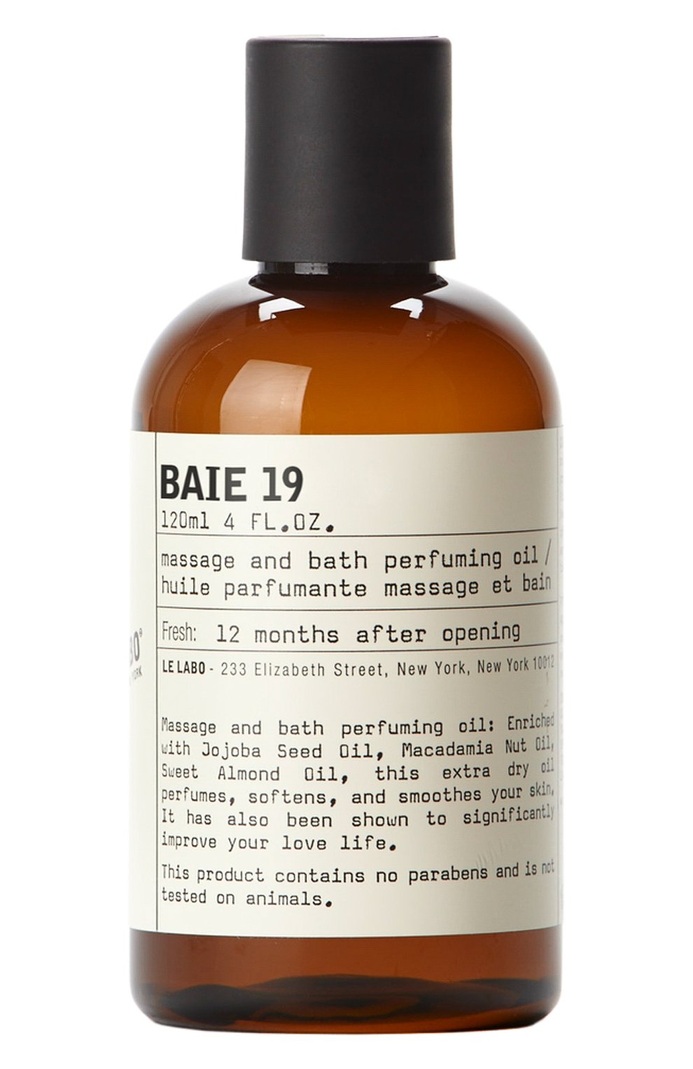 Масло для ванны и тела baie 19 (120ml) LE LABO, арт. 842185130239, фото 1
