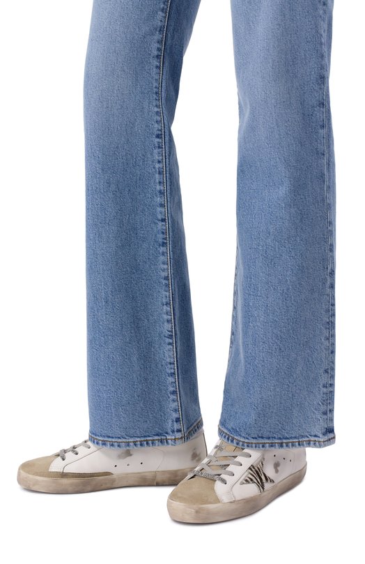 Кожаные кеды Super-Star Golden Goose Deluxe Brand GWF00101.F002692 Белый  GWF00101.F002692 Фото 2