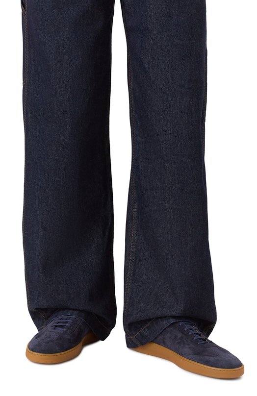 Замшевые кеды Stitching Kiton USSA335N0127902 Синий  USSA335N0127902 Фото 3