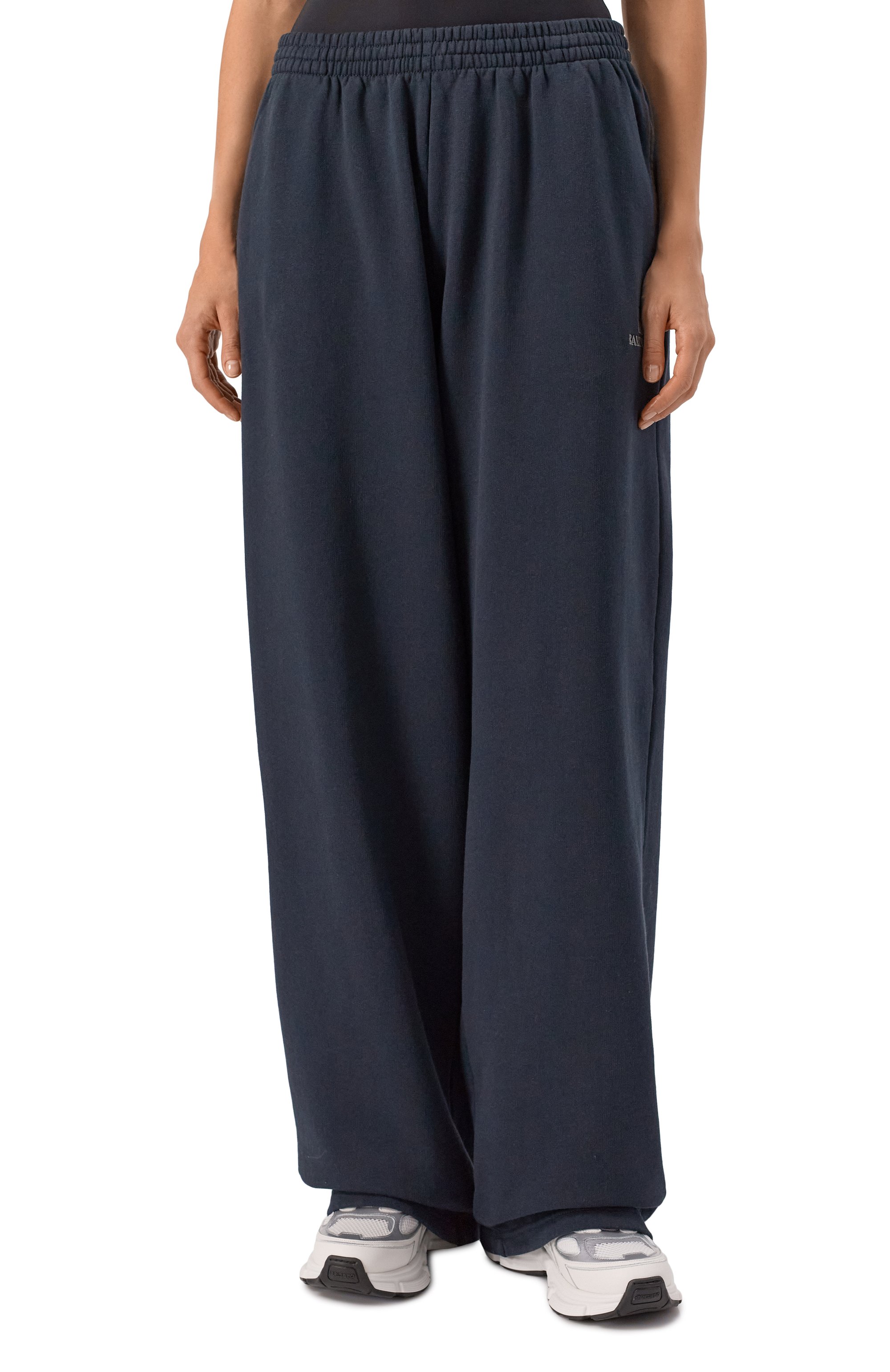 Хлопковые брюки BALENCIAGA черного цвета по цене 126000 руб., арт. 842201/TSV03, фото 3 Хлопковые брюки BALENCIAGA, арт. 842201/TSV03, фото 3