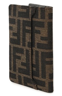 Мужской футляр для кредитных карт FENDI темно-коричневого цвета, арт. 7M0349 ALWK | Фото 2 (Материал: Натуральная кожа; Нос: Не проставлено)