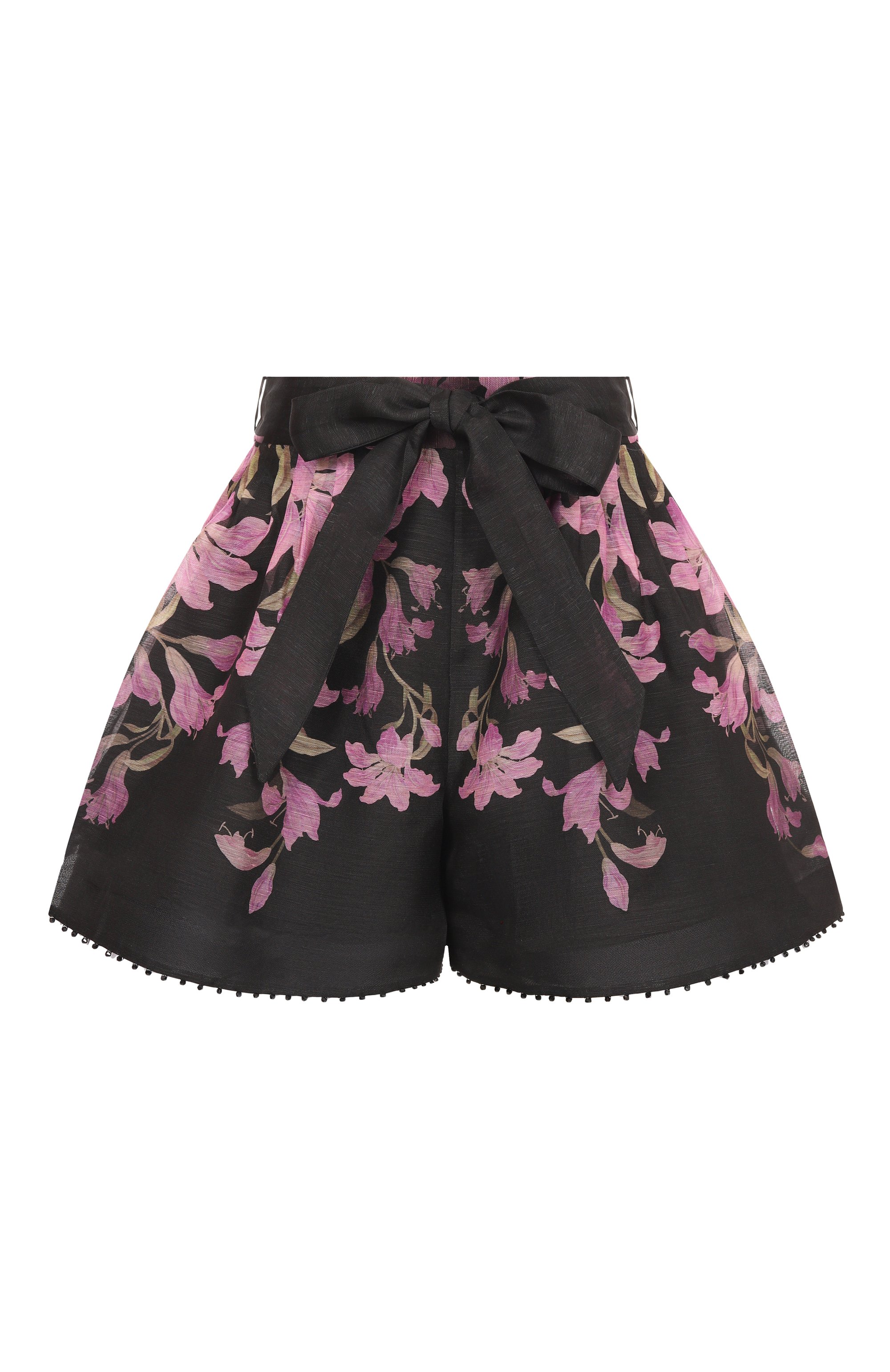 Шорты изо льна и шелка ZIMMERMANN, арт. 4074AS252/BLKLLY, фото 1