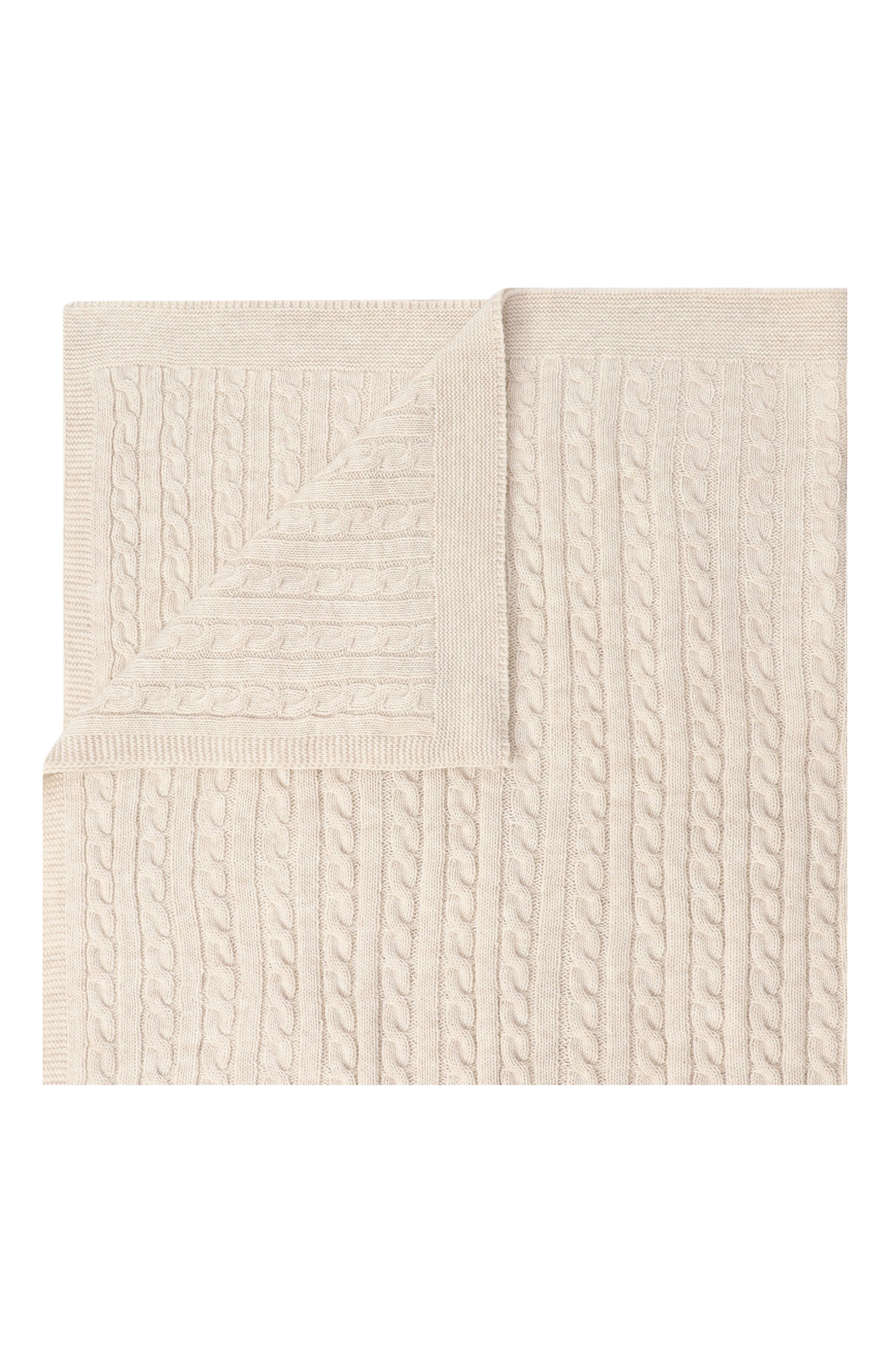 Шерстяной плед WOOL AND COTTON, арт. VMLPL-косы, фото 1