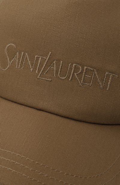 Бейсболка из хлопка и льна SAINT LAURENT, арт. 778063/3YP19, фото 3