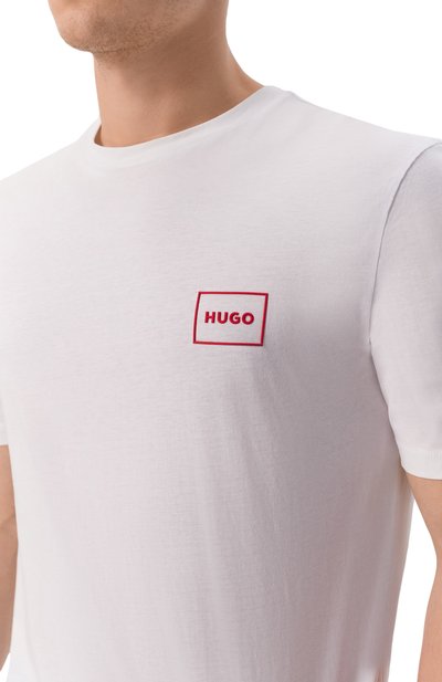 Комплект из двух футболок HUGO белого цвета по цене 10950 руб., арт. 50548566, фото 5 Комплект из двух футболок HUGO, арт. 50548566, фото 5