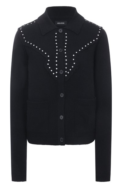 Женский кардиган из шерсти и кашемира ZADIG AND VOLTAIRE, арт. KWCA01648