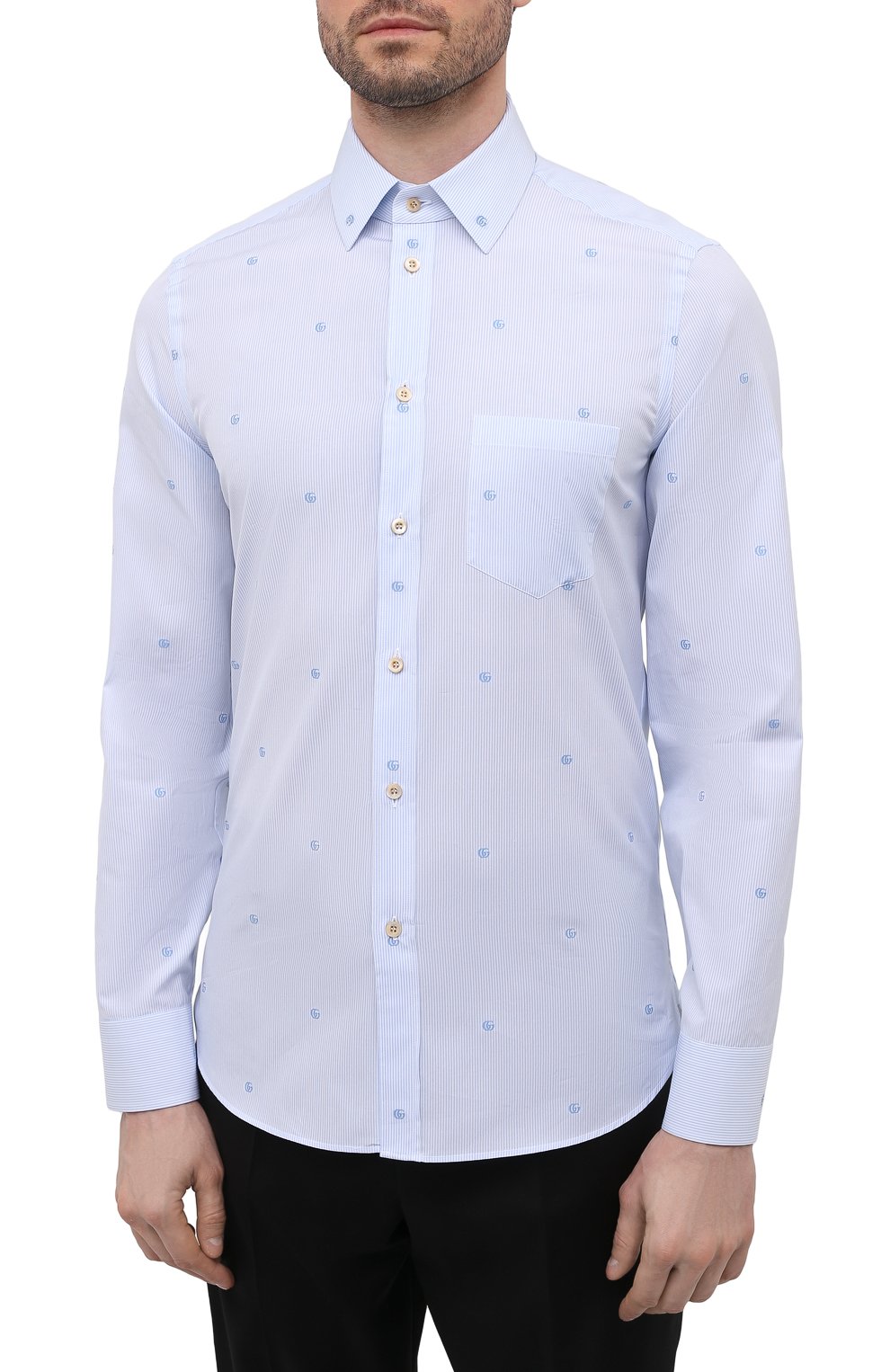 Хлопковая рубашка GUCCI, арт. 673494/ZAHJ0, фото 3