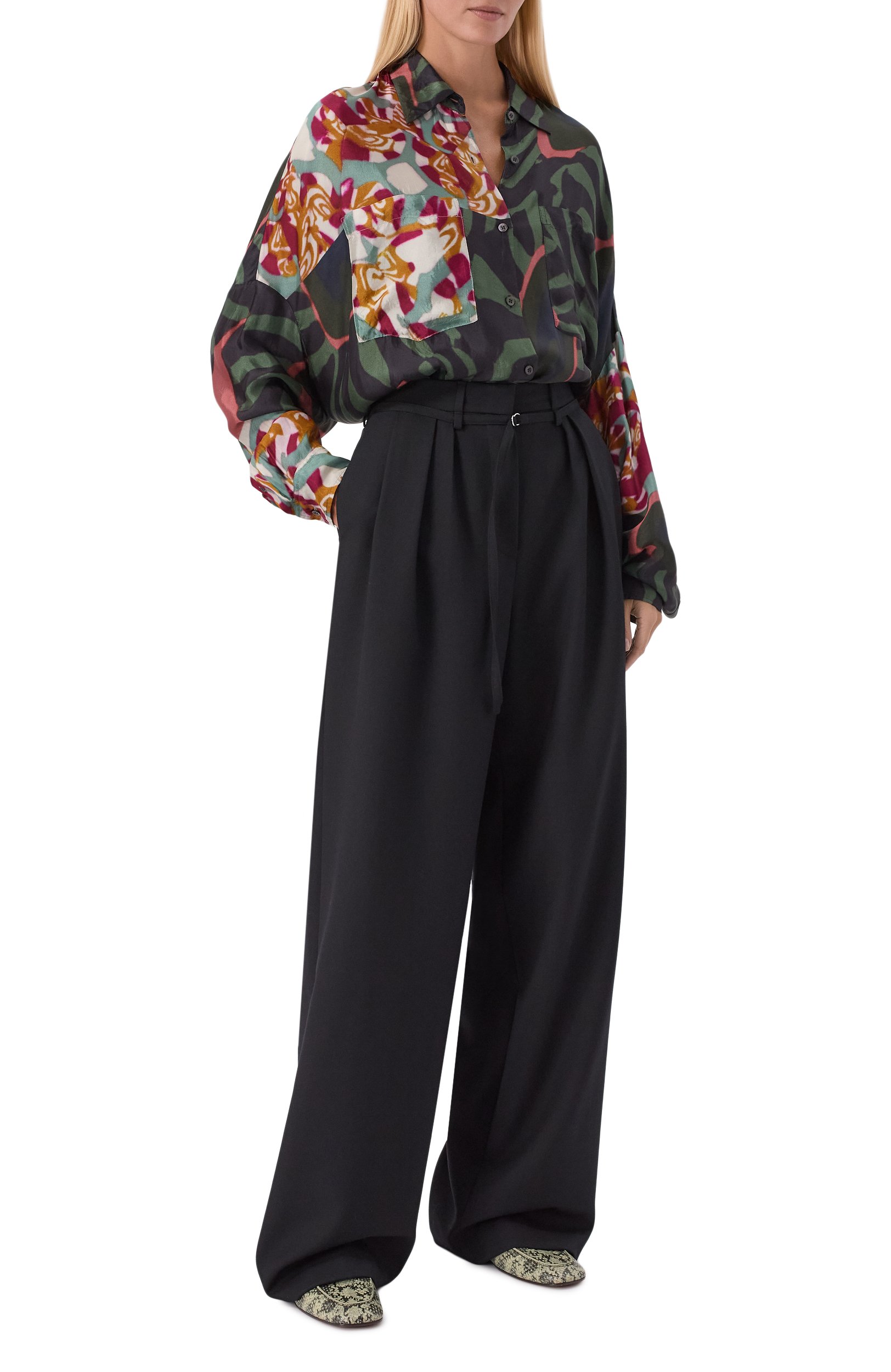 Шерстяные брюки DRIES VAN NOTEN, арт. 262-130906/4265, фото 2