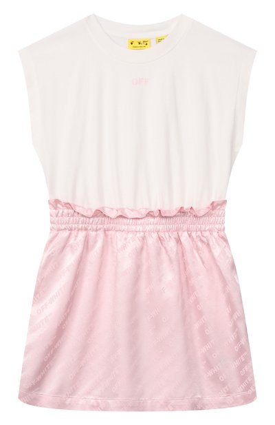 Хлопковое платье OFF-WHITE, арт. 0GDB037S26FAB001