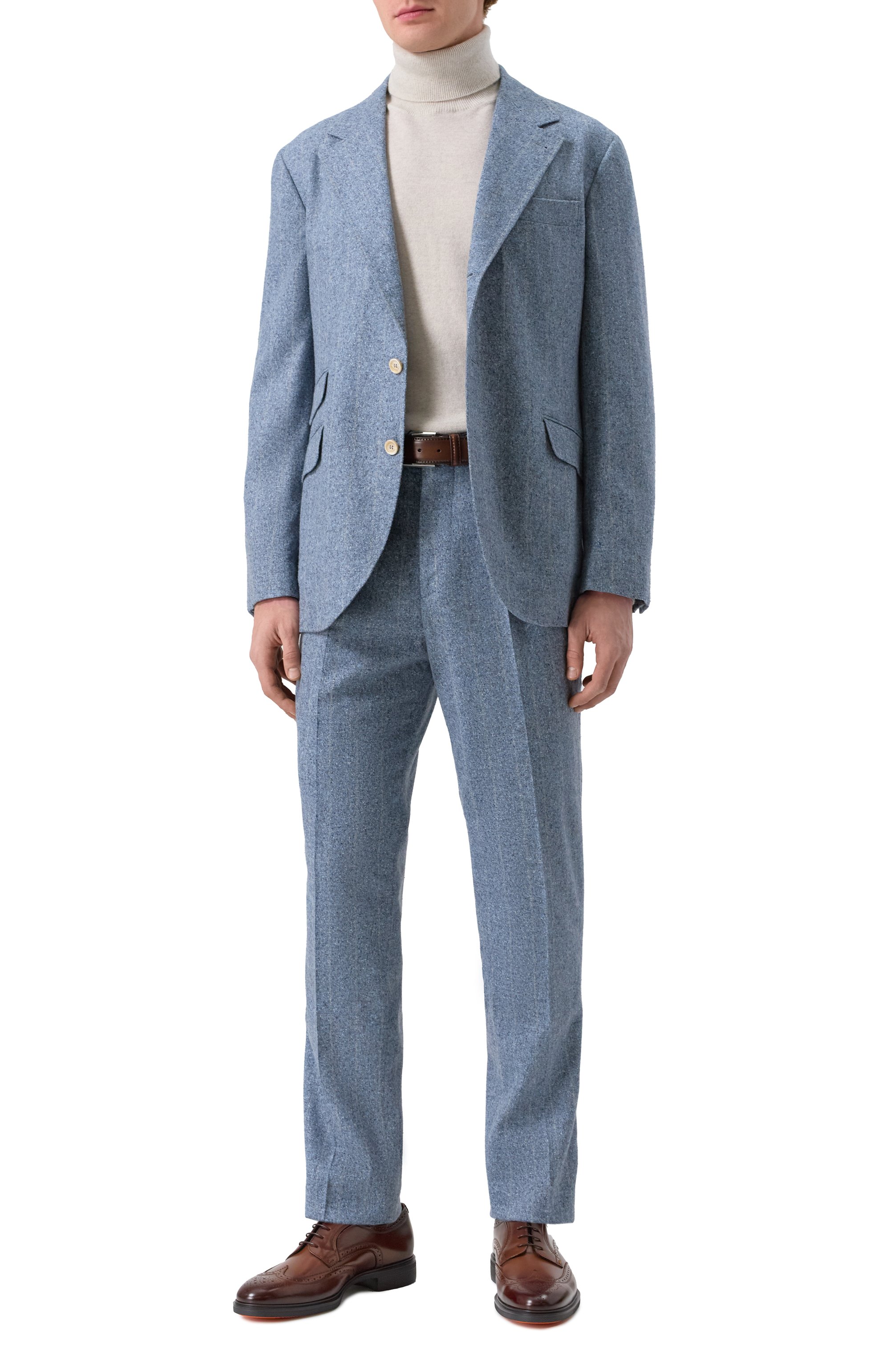 Кожаные дерби easy SANTONI, арт. MGEG19033NEAXNTG, фото 2