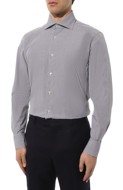 Хлопковая сорочка ZEGNA, арт. 601045A6/9MS0BA, фото 4