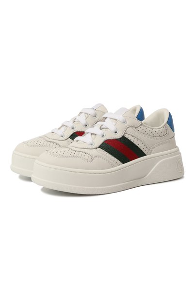 Кожаные кеды house web GUCCI, арт. 702916 UPG10, фото 1