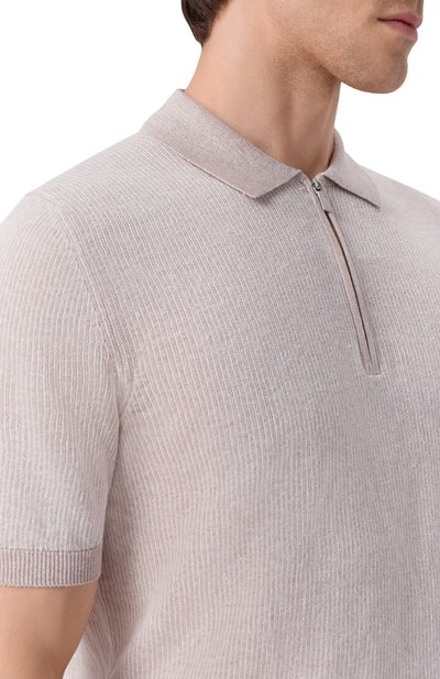Поло изо льна и хлопка GRAN SASSO, арт. 57172/18647, фото 5