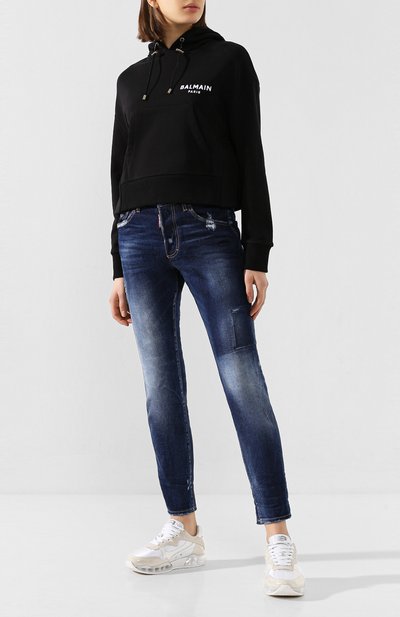 Джинсы DSQUARED2 темно-синего цвета по цене 45900 руб., арт. S75LB0269/S30663, фото 2 Джинсы DSQUARED2, арт. S75LB0269/S30663, фото 2