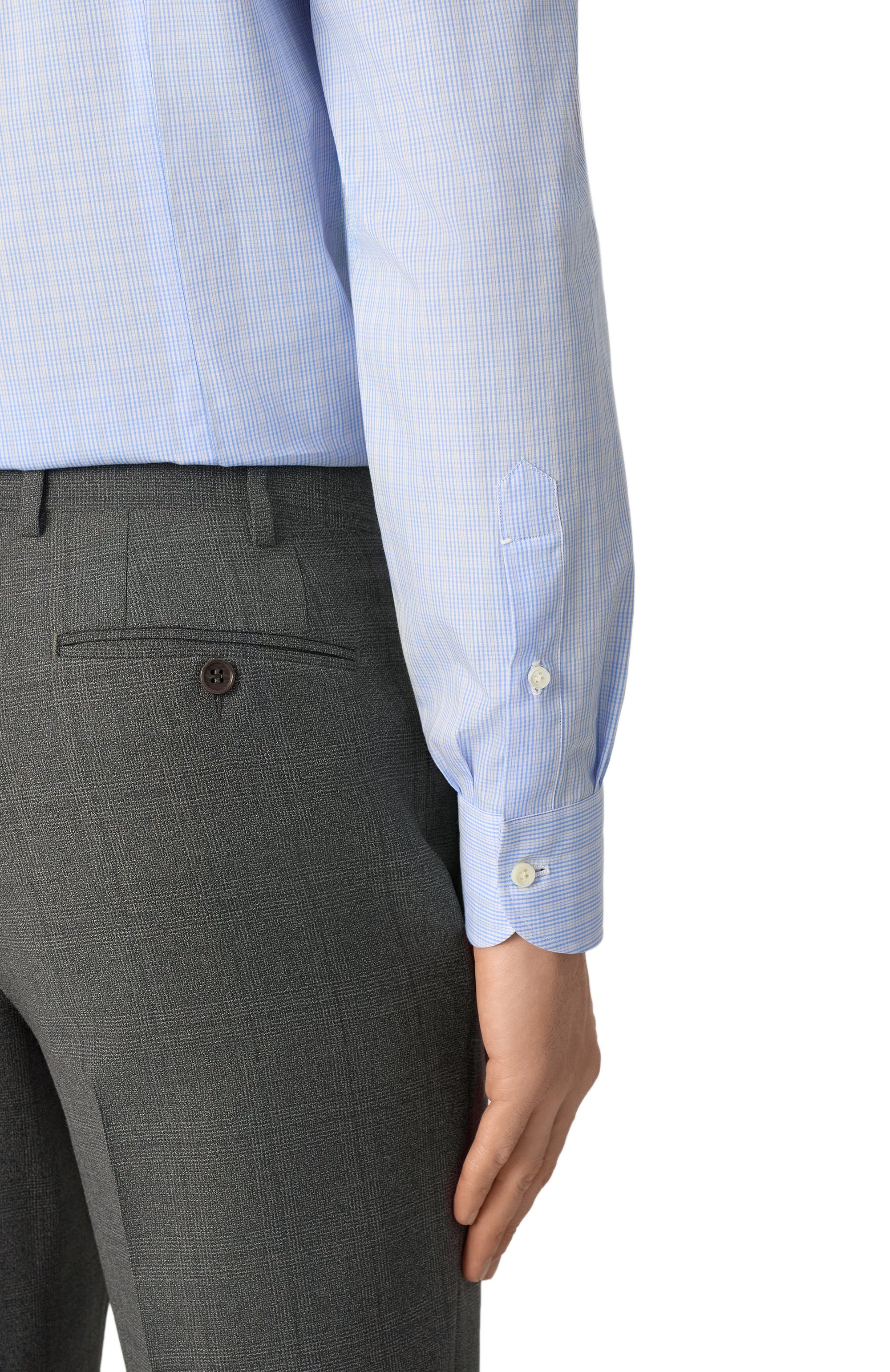 Хлопковая сорочка LUIGI BORRELLI, арт. SR44839, фото 5