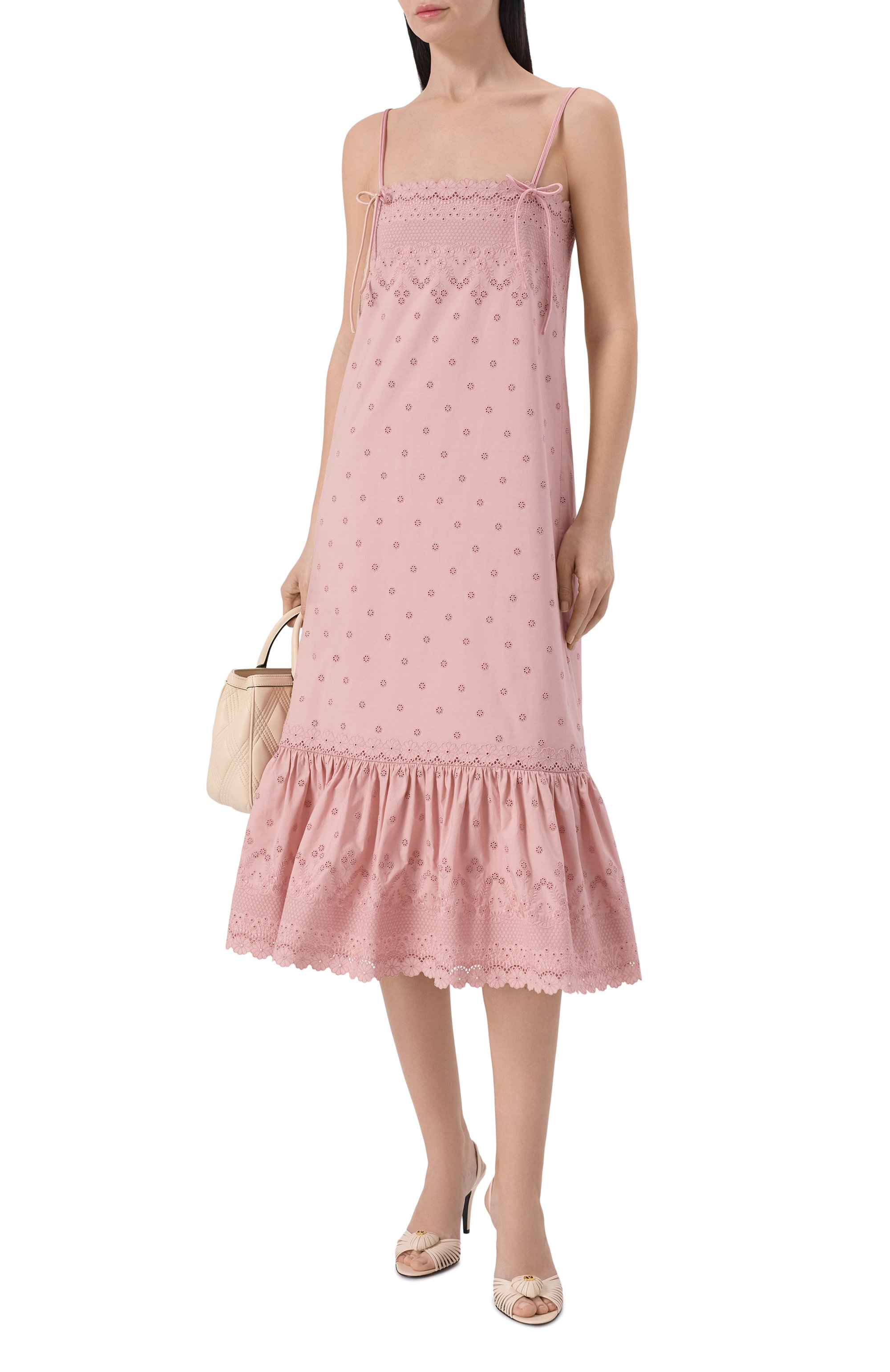 Хлопковое платье VALENTINO, арт. 8B3VAJM0/A3Q, фото 2