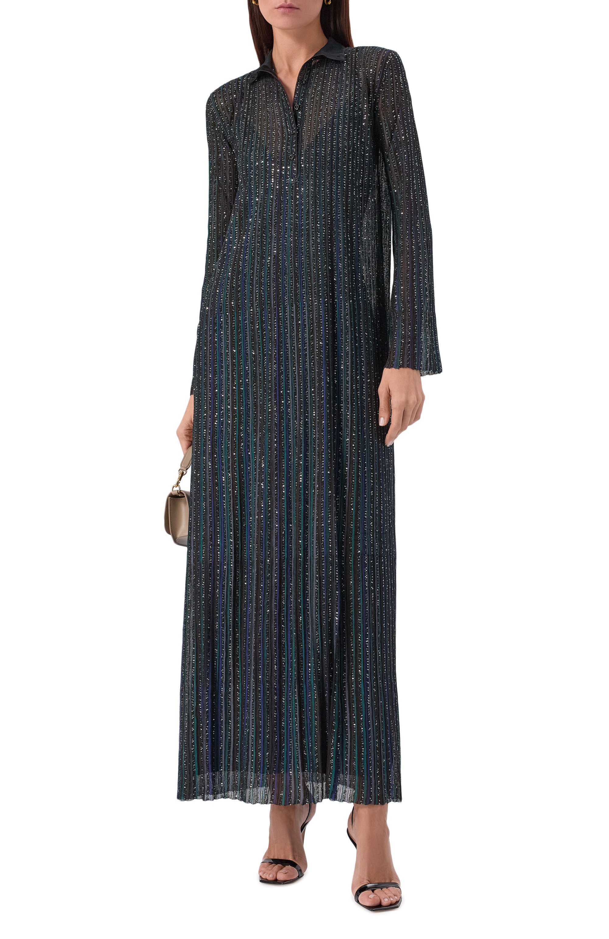 Платье с отделкой пайетками MISSONI, арт. DS25WG11/BK01CL, фото 2