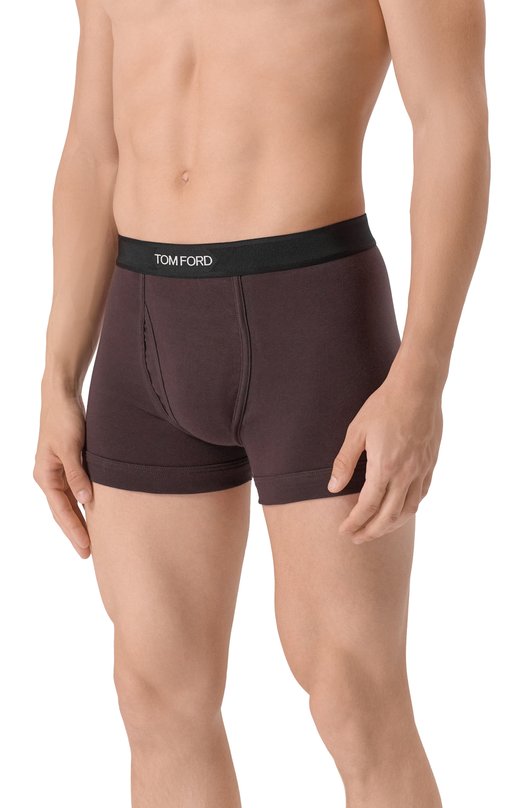 Хлопковые боксеры Tom Ford T4LC3/104 Коричневый  T4LC3/104 Фото 2