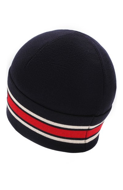 Шерстяная шапка MONCLER темно-синего цвета по цене 14700 руб., арт. F1-091-9Z702-00-A9332, фото 2 Шерстяная шапка MONCLER, арт. F1-091-9Z702-00-A9332, фото 2
