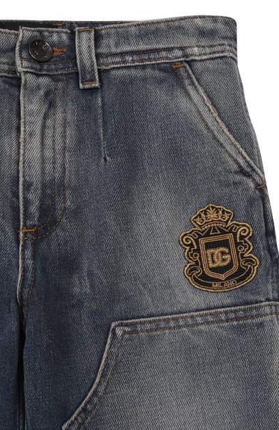 Джинсы DOLCE & GABBANA темно-синего цвета по цене 71950 руб., арт. L45P25/LDD74, фото 3 Джинсы DOLCE & GABBANA, арт. L45P25/LDD74, фото 3