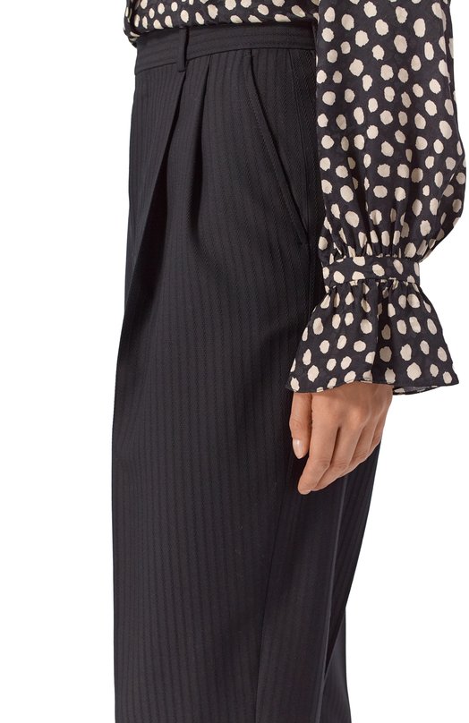 Шерстяные брюки Chloé CH26SPA16065 Чёрный  CH26SPA16065 Фото 5