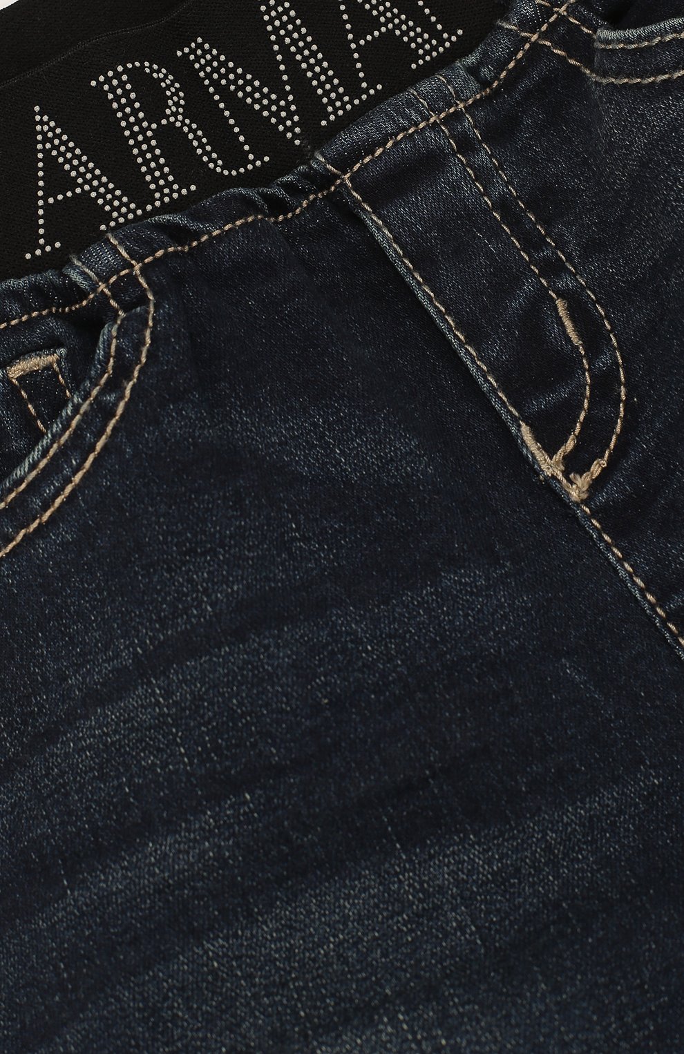 Джинсовые шорты с эластичным поясом ARMANI JUNIOR, арт. 3ZHS03/4DFCZ, фото 3