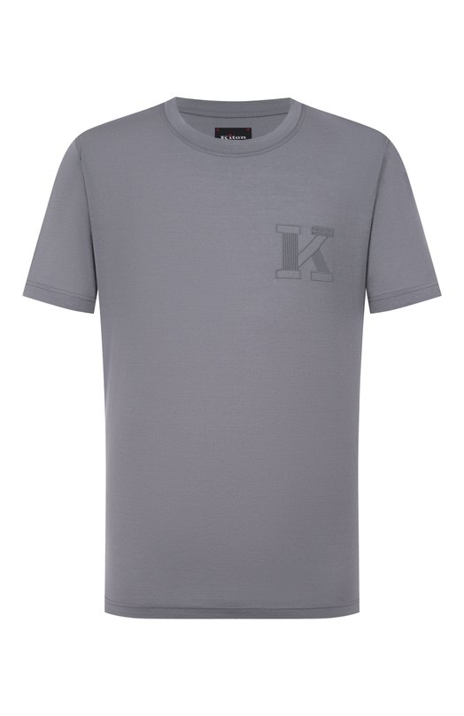 Хлопковая футболка Kiton UMK0827KG Серый UMK0827KG