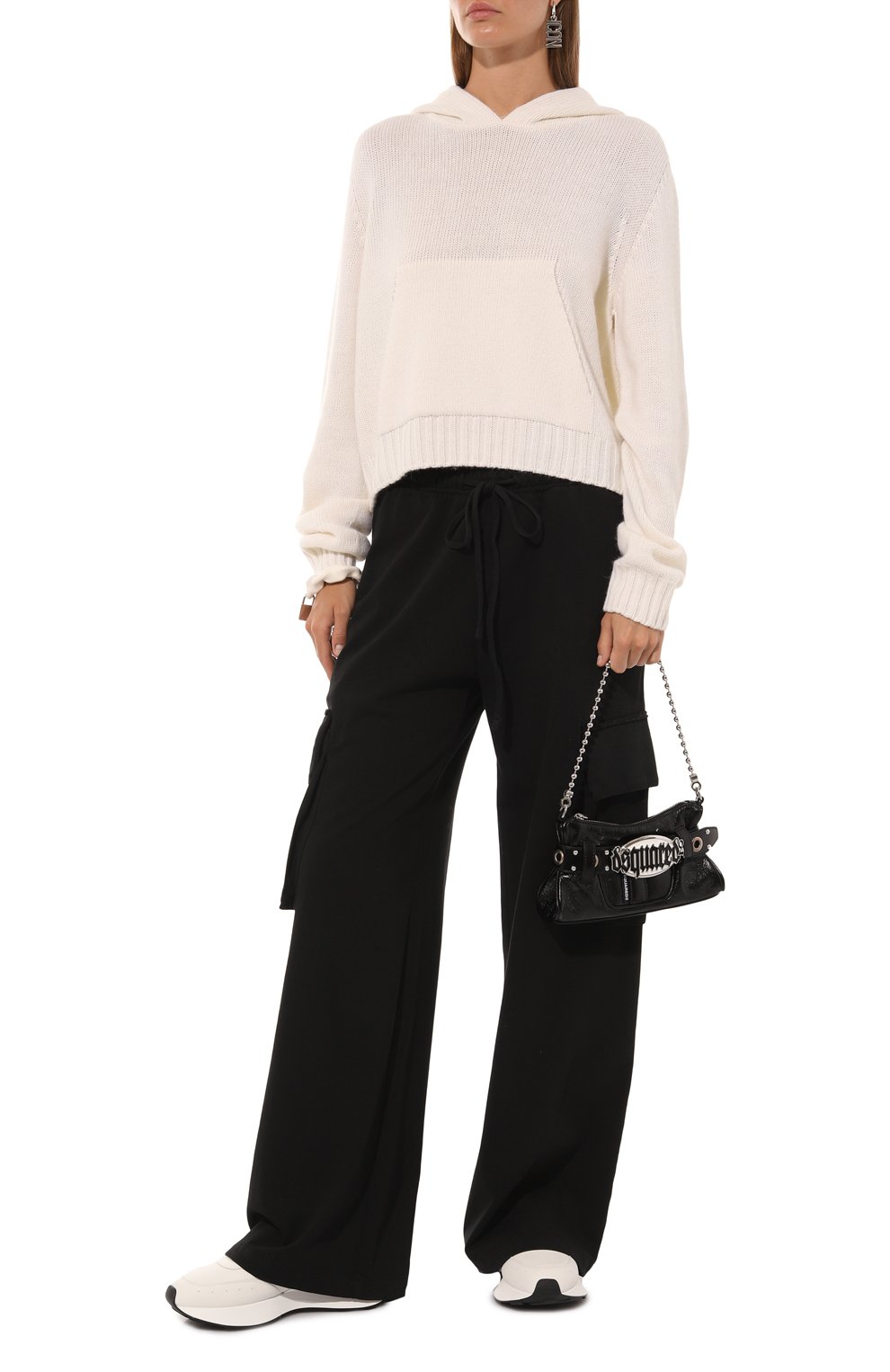 Хлопковые брюки-карго PALM ANGELS, арт. PWCF016F24FAB002, фото 2